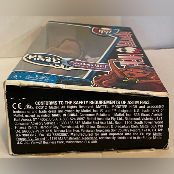 NWT Monster High Clawdeen Wolf Doll, Dead Tired Series - Picture 6 of 8